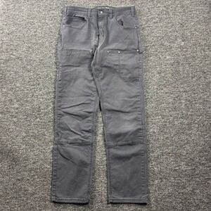 Double Knee Devil-Dog Dungarees Workwear Utility Grey Pants Men's 34x34